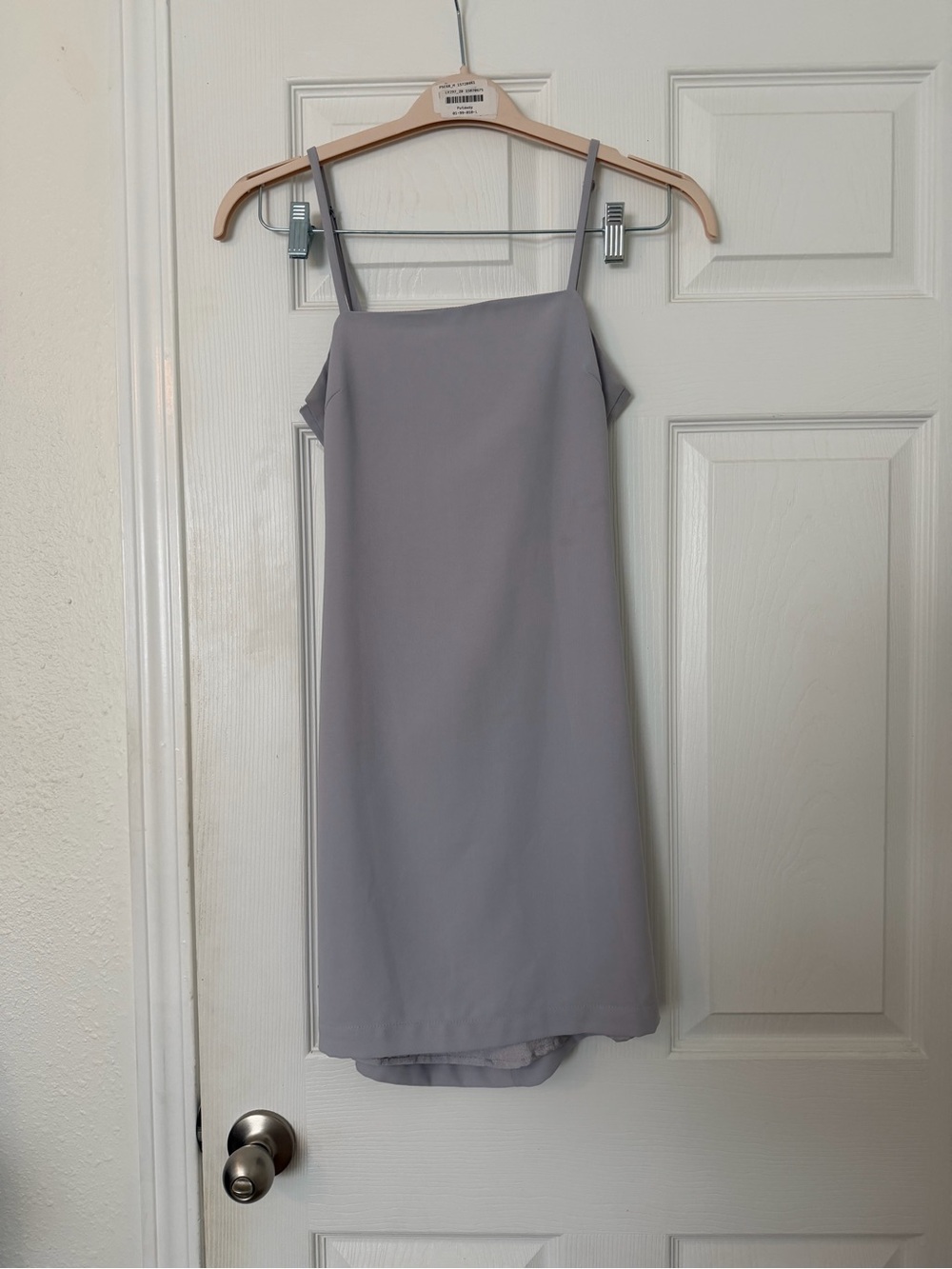 Lulu's Light Gray Spaghetti Strap mini Dress